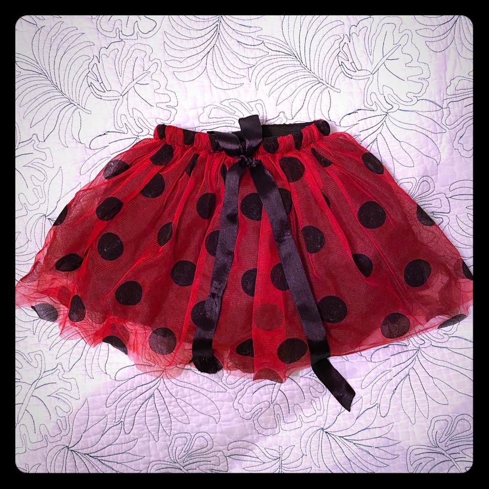 Cute ladybug skirt for toddler